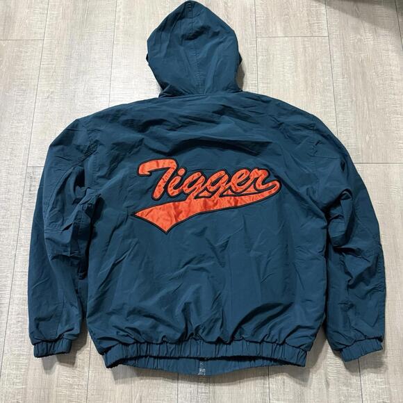 Vintage Disney TIGGER Zip Hooded Lined Jacket Size Men Small - Picture 3 of 12